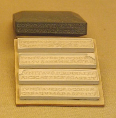 Stone Stamp for Marking Eye Ointments in the British Museum, April 2013