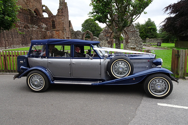 Wedding Car At Sweetheart Abbey