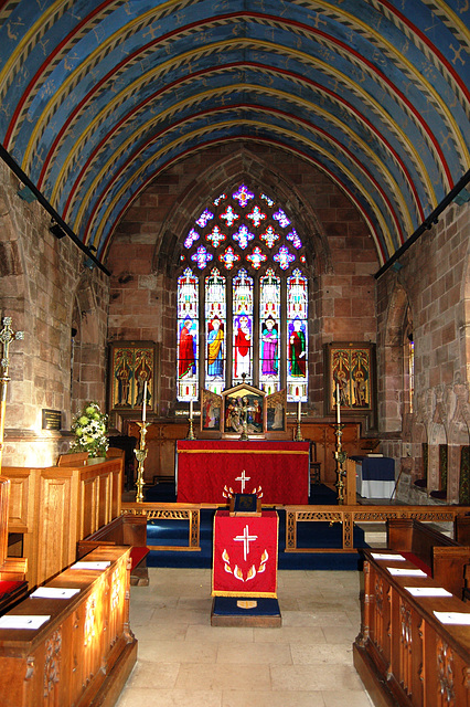 Chancel of Cheddleton Church, Staffordshire