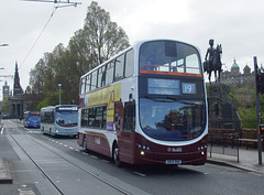 DSCF7365 Buses in Princes Street, Edinburgh - 8 May 2017