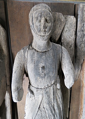 little horkesley church, essex  (33) c14 wooden tomb effigies