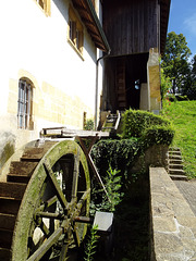 Wasserrad an der alten Mühle im Museum Murten