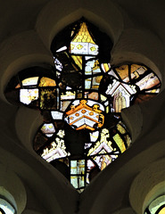 bartlow church, cambs , c15 glass fragments