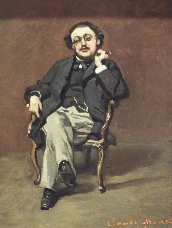 Detail of Dr. Leclenche by Monet in the Metropolitan Museum of Art, July 2018