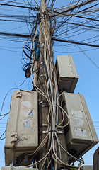 Lacis de fils électriques / Wires buffet