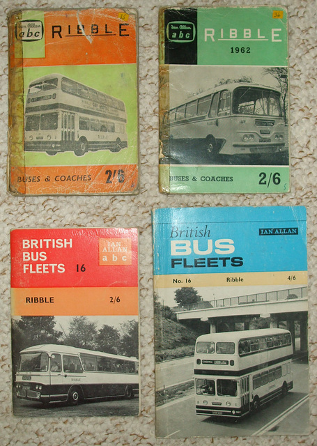 DSCF2093 Ian Allan bus fleet books for Ribble Motor Services