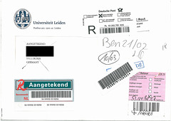 Unclaimed registered letter