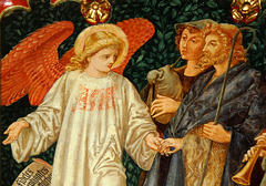 Detail of altarpiece, St Margaret's Church, Hornby, Lancashire