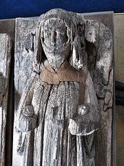 little horkesley church, essex  (29) c14 wooden tomb effigies