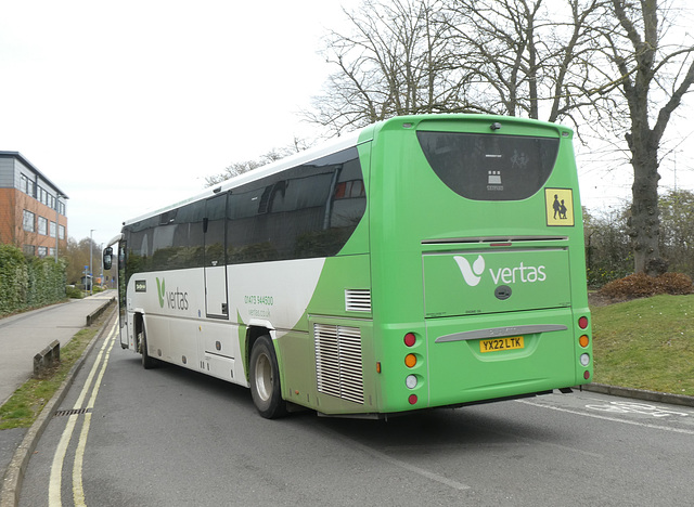 Vertas (Suffolk CC) YX22 LTK in Bury St. Edmunds - 29 Mar 2023 (P1140810)