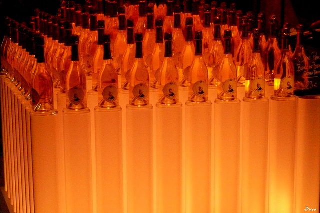 Wine bottles art