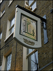 The Lamb pub sign