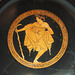 Detail of a Kylix with a Reveler Attributed to Makron in the Getty Villa, June 2016