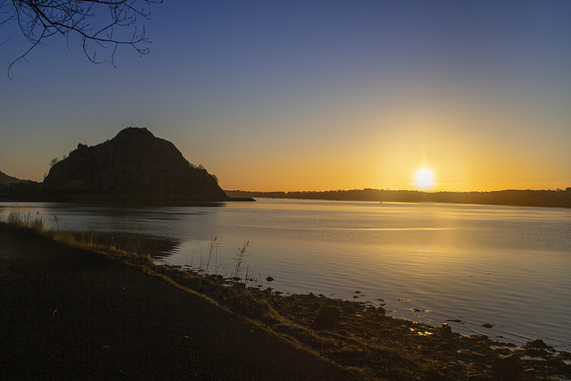 Dumbarton Rock at Dawn