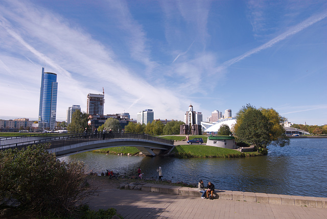 Blick auf die Träneninsel