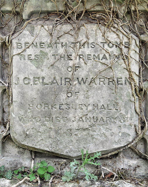 little horkesley church, essex  (3) c19 tomb of margaret blair  1850