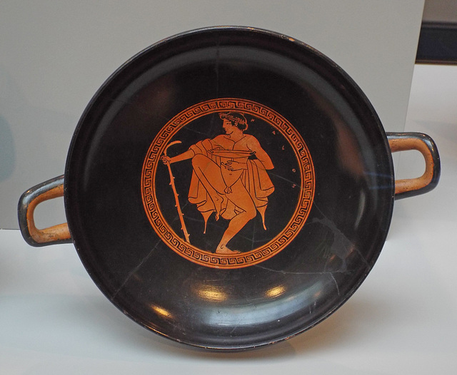 Kylix with a Reveler Attributed to Makron in the Getty Villa, June 2016