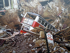 London Blitz Mural (London Bus Museum)
