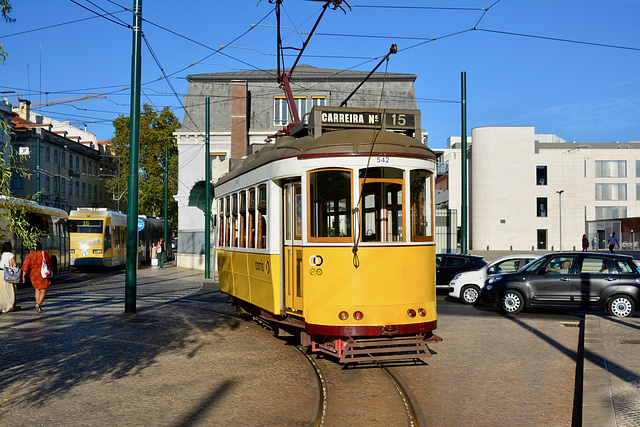 Lisbon 2018 – Eléctrico 542 on the Cais do Sodré loop