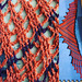 Crocheted lace shawl