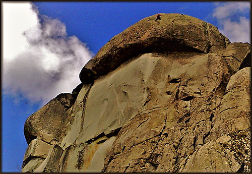 Climber on Cancho Largo