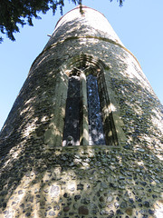 bartlow church, cambs , c12 round tower with c14 window (1)
