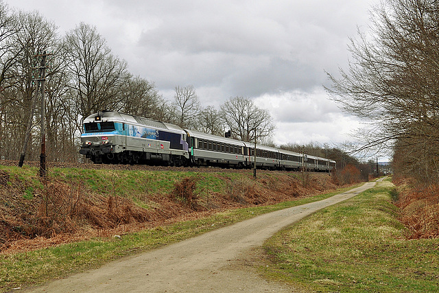 CC 72100 et Corail en Haute-Saône