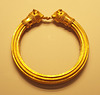 Gold Bracelet with Bull's Head Terminals in the Getty Villa, June 2016