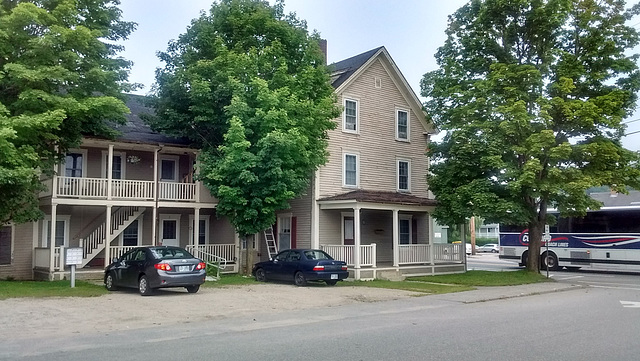 Bus & houses