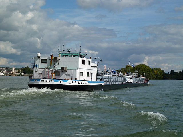 Die LRG GAS 74 aus Hamburg, Rheinaufarts bei Bingen