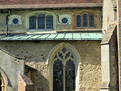 ashdon church, essex, c14 and c16 windows