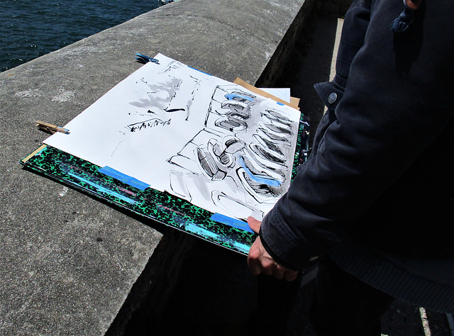 dessin peinture en plein air,