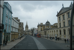 grey day in Oxford High Street