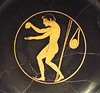 Detail of a Kylix with an Athlete Applying Oil in the Getty Villa, June 2016