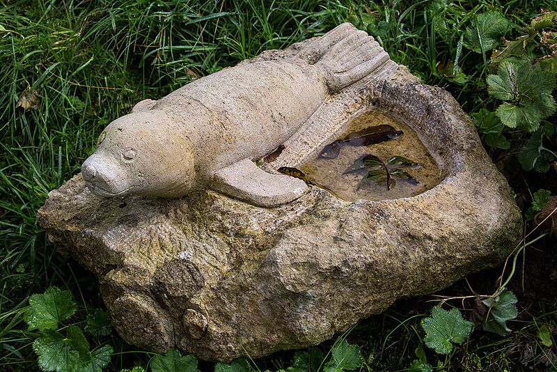 20140928 5568VRAw [D~SHG] Robbe, Skulptur, Paschenburg/Pagenburg, Rinteln, Schaumburg