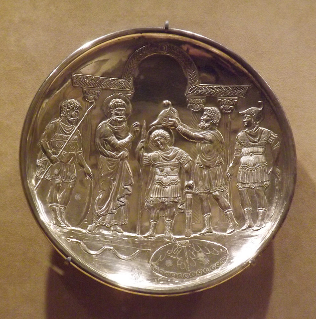 Silver Plate with the Arming of David in the Metropolitan Museum of Art, December 2012