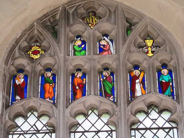 cottenham church, cambs  (8) c19 glass