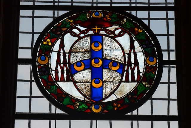 Italy, Duomo di Siena, Stained Glass Decoration above the Entrance Gate Italy, Duomo di Siena, Stained Glass Decoration above the Entrance Gate