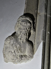 cottenham church, cambs  (10) c15 headstop on south doorway