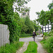 Approaching the Church of St. Werburgh at Handbury