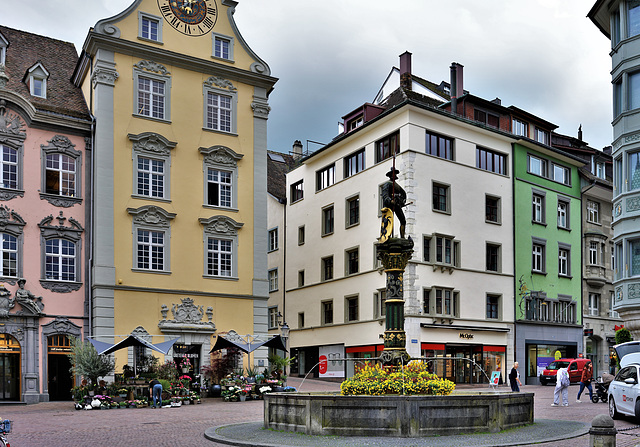 Schaffhausen 8.05.23 / Fronwaagplatz mit Fronwaagturm