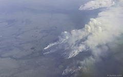 Wildfires over the Northwest Territories in July 2023 (© Buelipix)