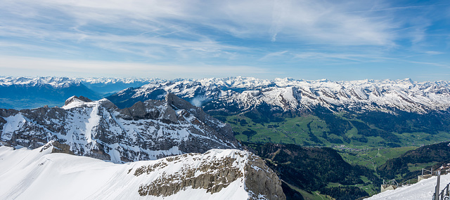 Alpenpanorama, Blick vom Säntis