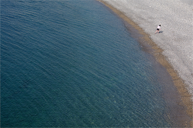 Présence sur un coin de plage