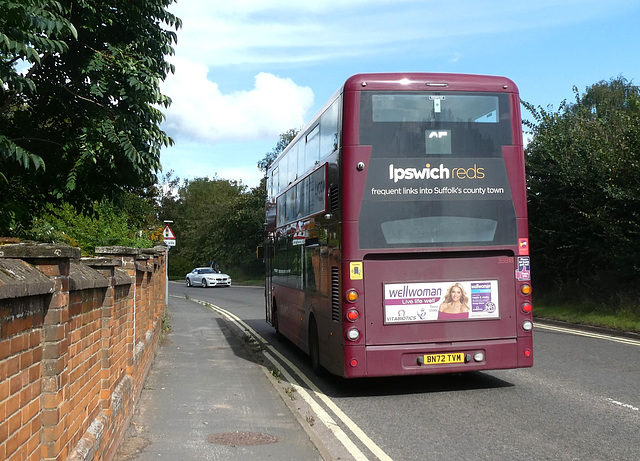 First Eastern Counties 35918 (BN72 TVM) in Woodbridge - 22 Sep 2023 (P1160626)