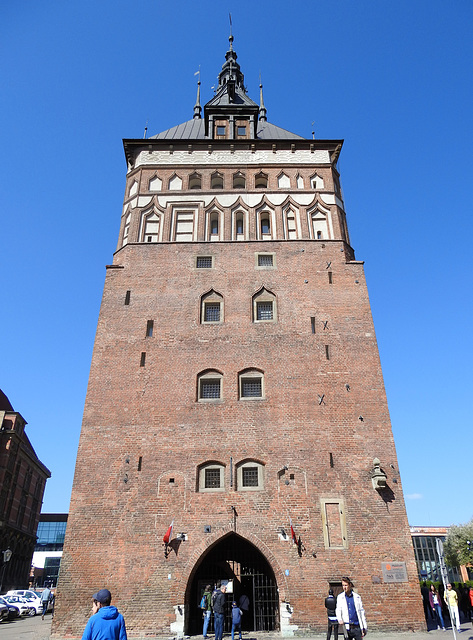 Stockturm Danzig mit Bernsteinmuseum