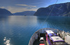 Crossing the Sognefjord from Fodnes to Mannheller.