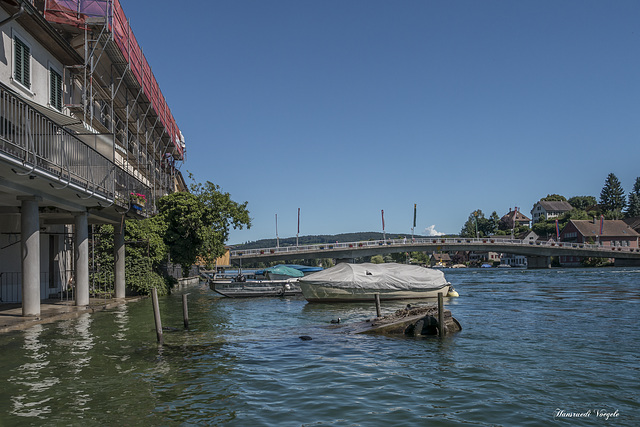 Hochwasser Stein am Rhein