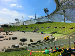 Der Zaun im Olympia-Stadion Der Zaun im Olympia-Stadion