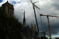Avancement des travaux de Notre-Dame . .